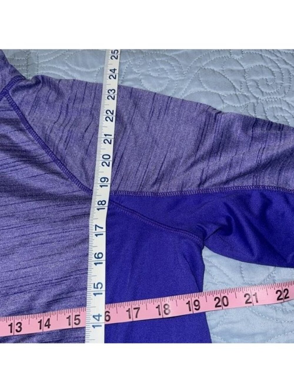 Cascade Sport Performance Long Sleeve Pullover XL Polyester/Spandex Purple Heath - Picture 7 of 7